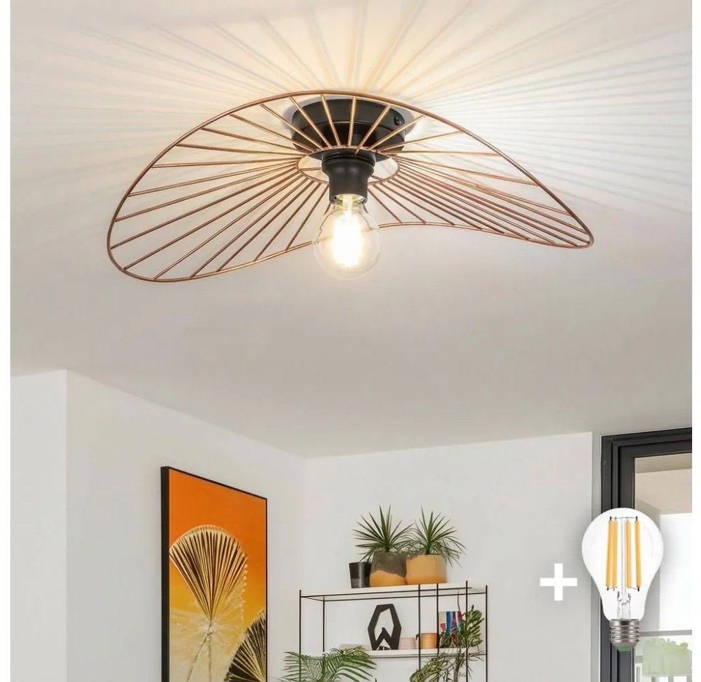 Brilagi - Lampadario LED a soffitto CERIA WIRE 1xE27/40W/230V 40x56 cm bronzo