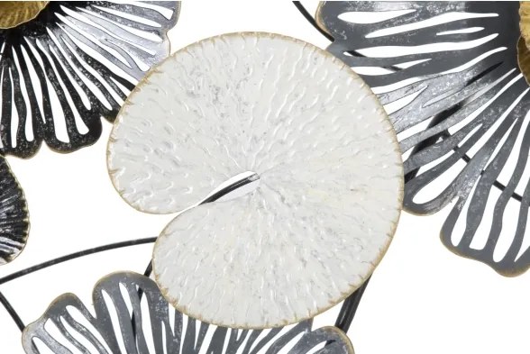 Pannello Decorativo Astratto Troby 143x8,5x64 Cm In Ferro Multicolore