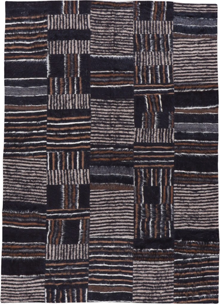 Patchwork Tappeto 250 x 180 (Tacchino) Tessuto A Mano