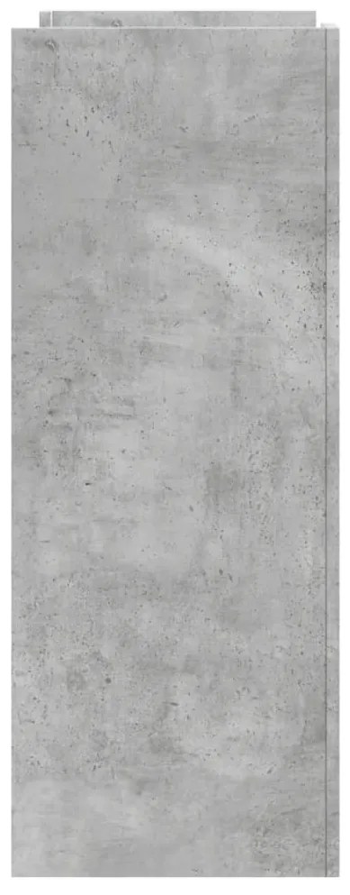 Tavolino consolle grigio cemento 100x35x90 cm in multistrato