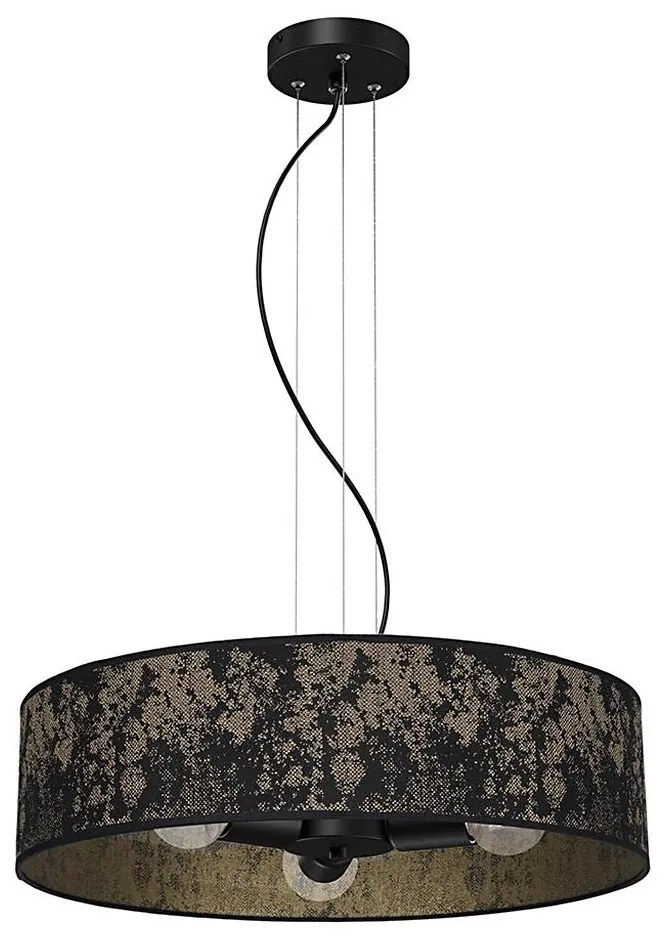 Lampadario su filo SATINO 3xE27/60W/230V oro