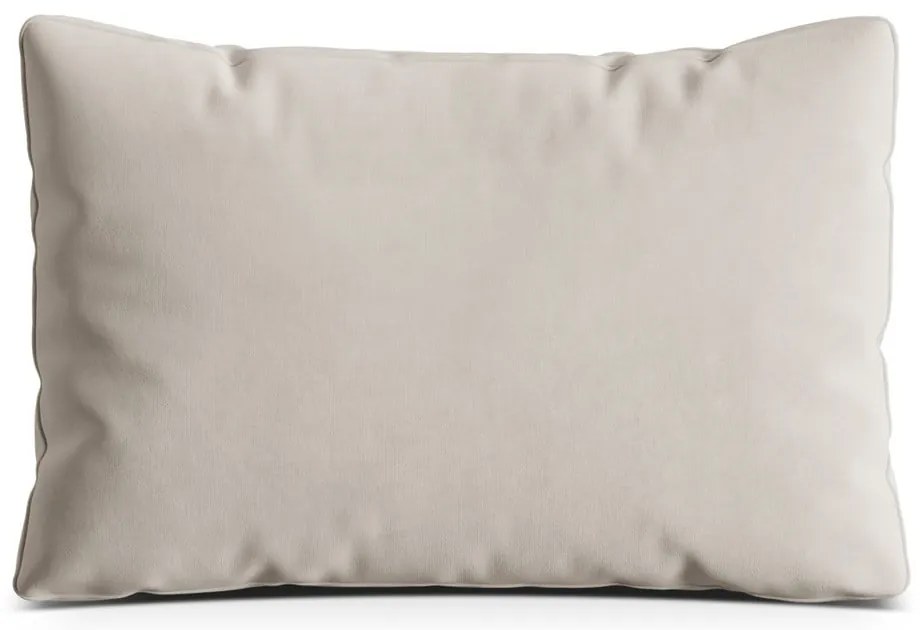 Cuscino per divano beige con rivestimento in velluto Kemi – Cosmopolitan Design