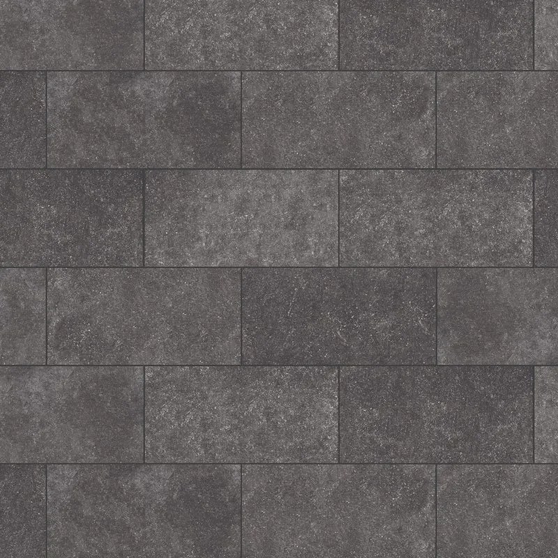 Lastra Blustone Dark Rectif in pietra nero L 80 x L 40 cm, spessore 30 mm