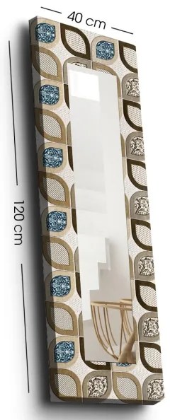 Specchio da parete 120x40 cm colorato