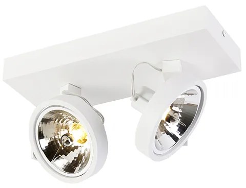 Faretto di design bianco orientabile 2 luci - Go