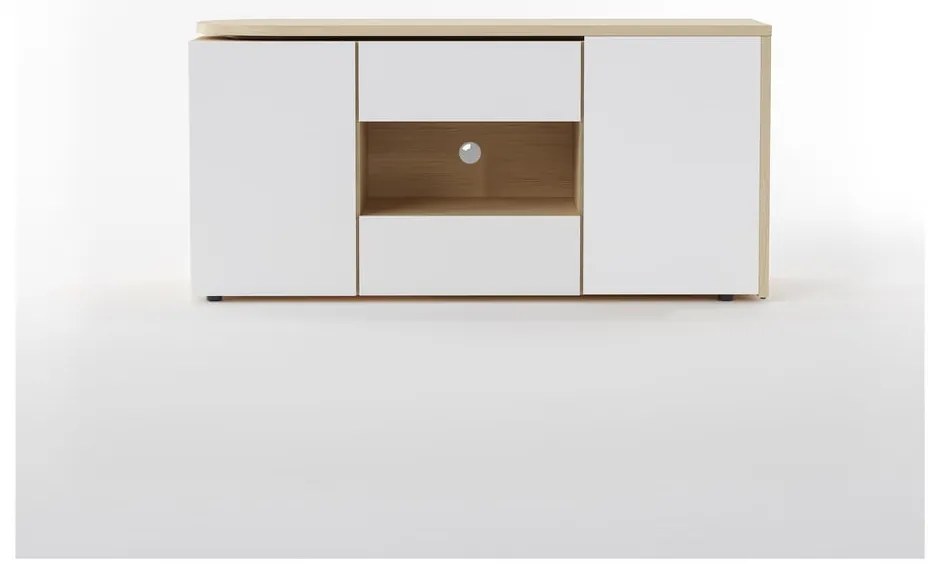 Tavolo da lavoro con piano in rovere 48x159 cm Tango - TemaHome