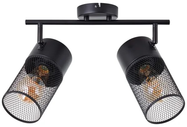 Brilliant - Faretto KAMOLO 2xE27/40W/230V nero