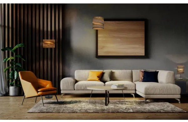 Ledvance - Lampada da tavolo DECOR CARDBOARD 1xE27/15W/230V diametro 20 cm