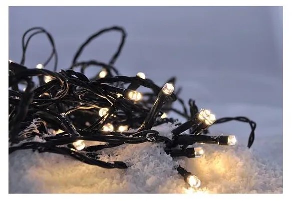 Solight 1V07-WW-LED Catena natalizia da esterno 400xLED/8 funzioni 25 m IP44 bianco caldo