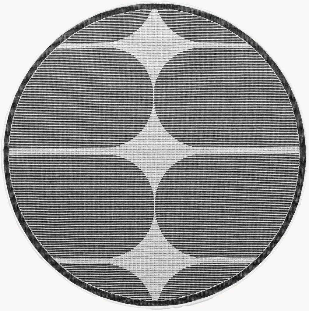 Tappeto rotondo reversibile da interno-esterno Bowen