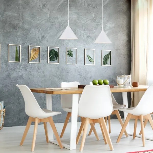 Rabalux 72008 - Lampadario a cavo JAROD 1xE27/40W/230V bianco