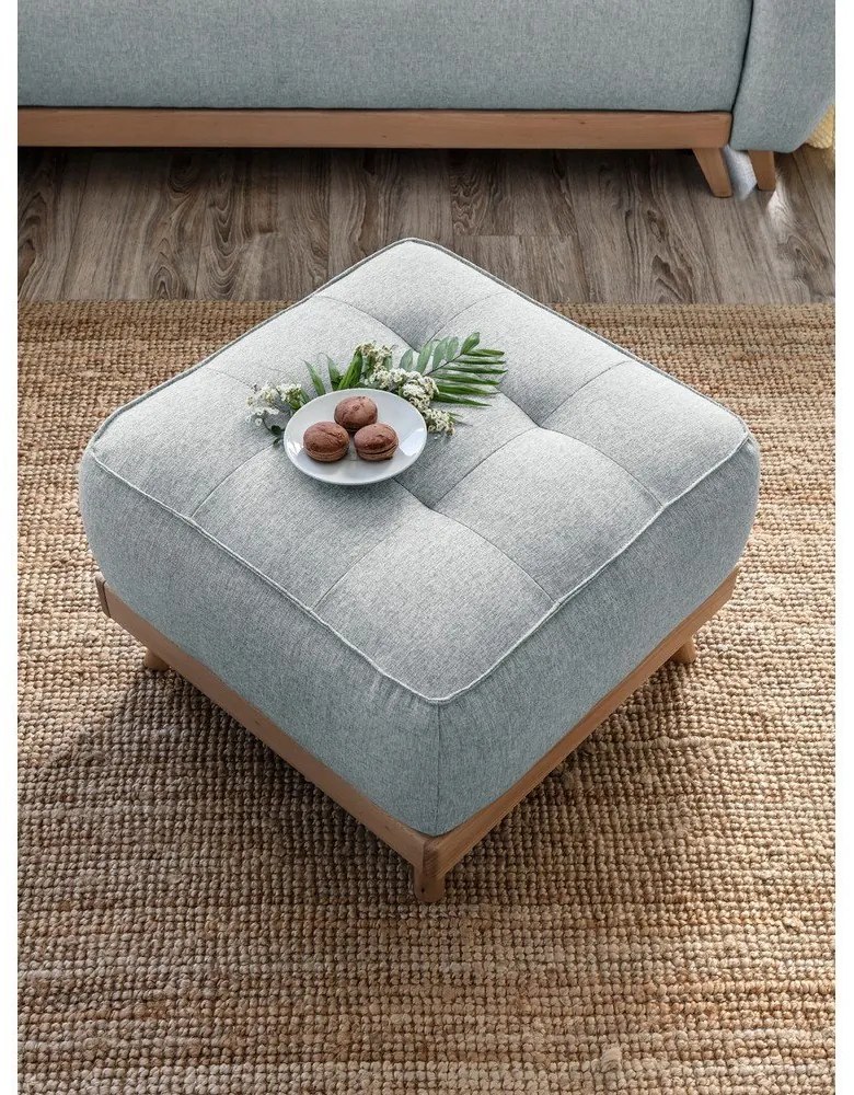 Poggiapiedi grigio chiaro Dazzling Daisy - Miuform