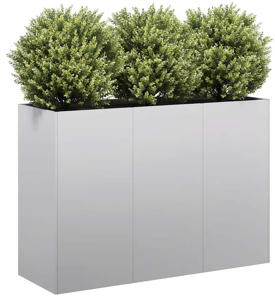 Fioriera 120x40x80 Cm İn Acciaio Zincato /