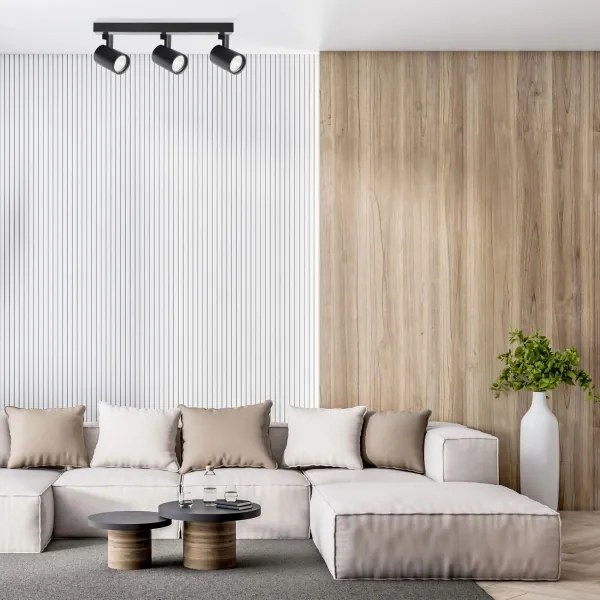 Faretto LYNX 3xGU10/10W/230V nero