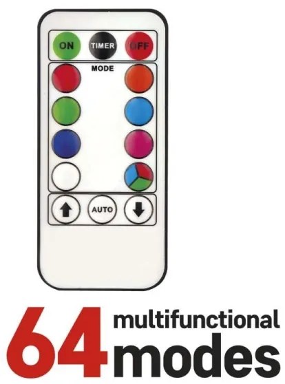 Catena da esterno LED RGB Natale 96xLED/64 modalità 15m IP44 + telecomando