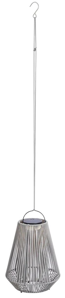 Lampada da tavolo bohémien grigia con LED dimmerabile a 3 livelli IP54 ricaricabile a energia solare - Duca