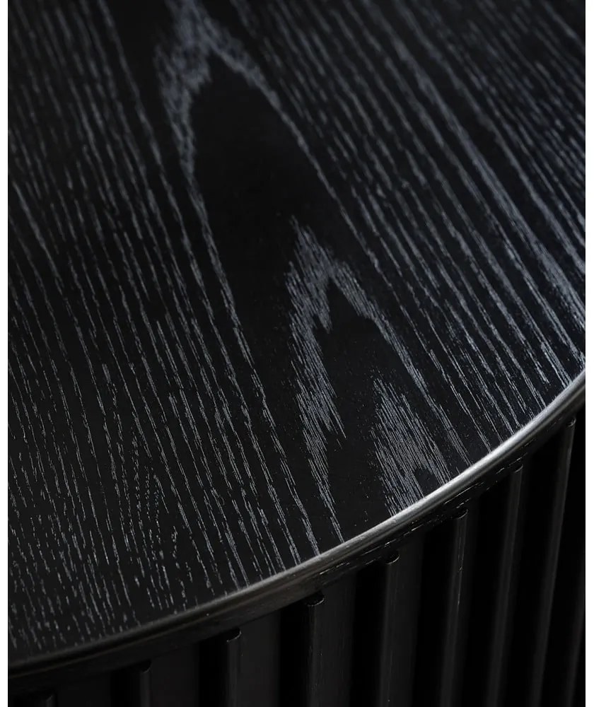 Tavolino rotondo nero ø 85 cm Siena - Unique Furniture