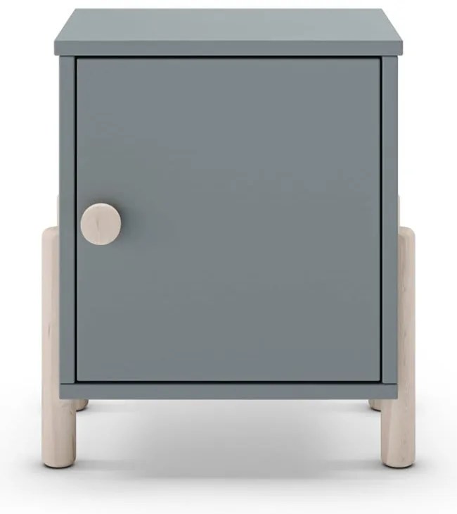 Comodino per bambini verde polveroso in pino massiccio Enola – Marckeric