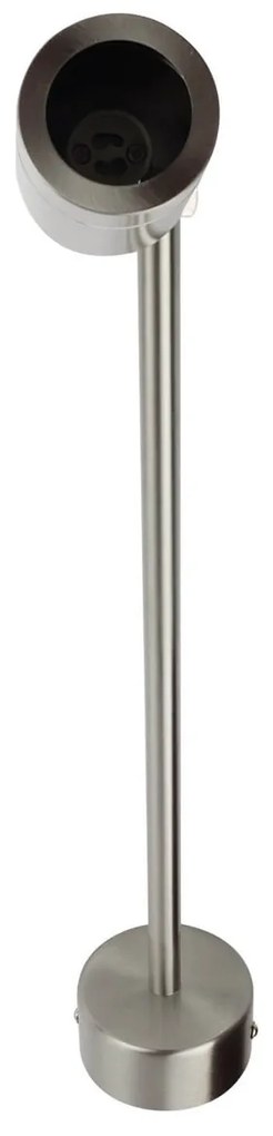 Faretto da Parete Acciaio INOX GU10 IP54 Orientabile per Insegne e Arredo