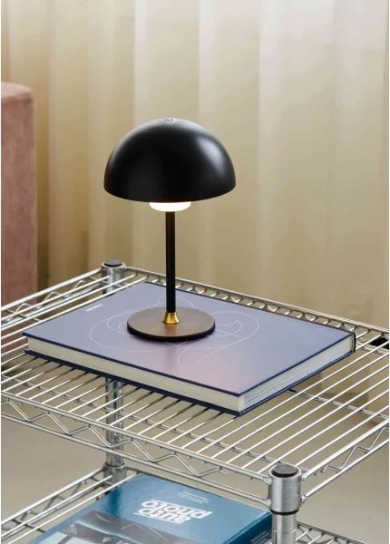 Halo Design 747573 - Lampada LED ricaricabile e dimmerabile MOON LIGHT LED/2,7W/2600 mAh nera