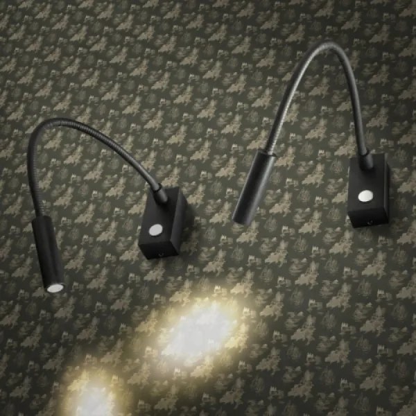 RED - Design Rendl - R10541 - Lampada LED flessibile AIM LED/3W/230V nera