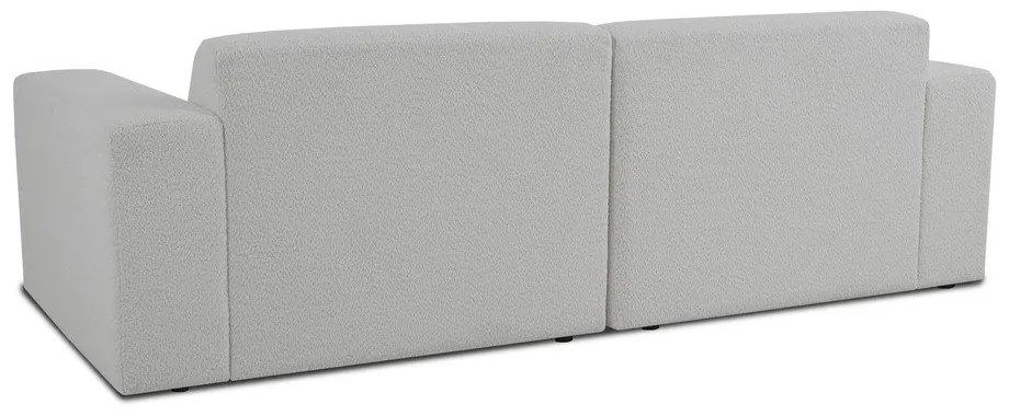 Divano bouclé bianco 228 cm Roxy - Scandic