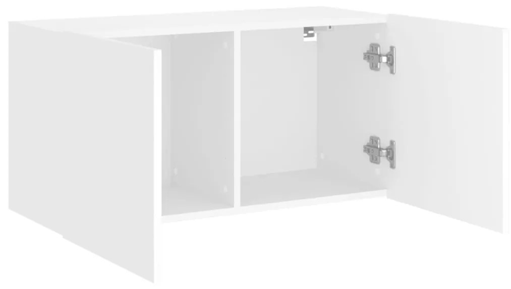 Mobile tv a parete bianco 80x30x41 cm