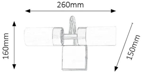 Rabalux 5746 - Applique a LED da bagno BETTY 2xLED/4W/230V