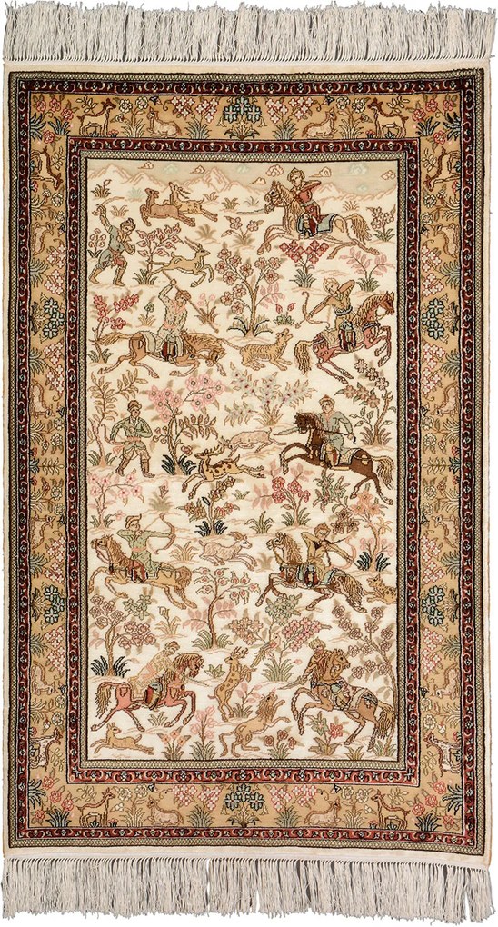 Hereke Tappeto orientale 80 x 130 Beige (Cina) Annodato A Mano