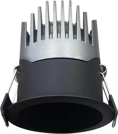 Faro LED da Incasso 15W Nero Ø75mm IP65 CCT UGR19 con driver Philips Colore Bianco Variabile CCT