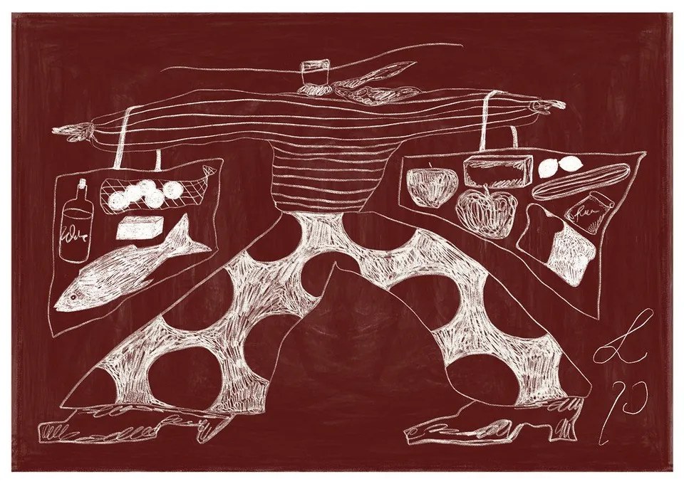 Poster 70x50 cm Sam Shopping – Lucia Tuffley – The Poster Club