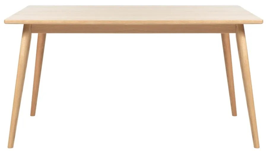 Tavolo da pranzo allungabile con piano effetto rovere colore naturale 150x90 cm Barrali - Unique Furniture