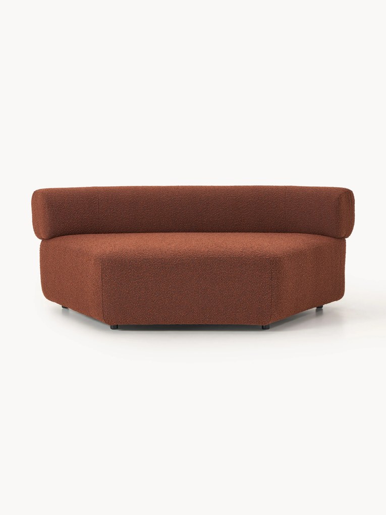 Modulo angolare curvo in bouclé Anton
