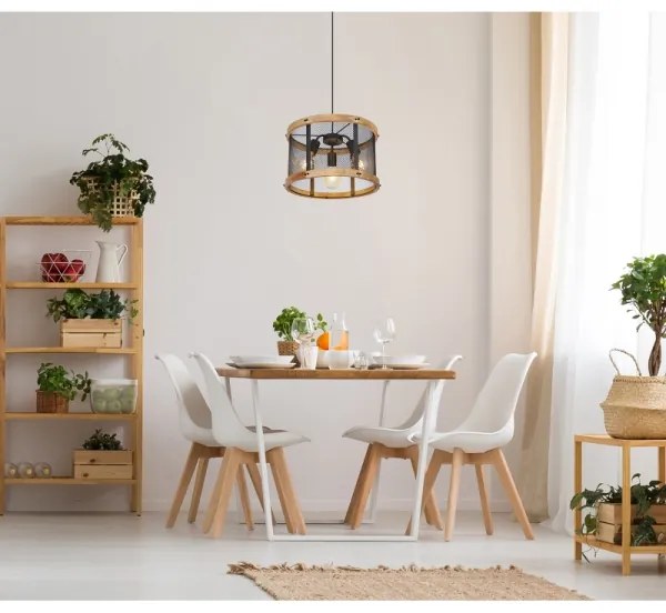 Globo 15661H1 - Lampadario a sospensione con filo JEANIE 3xE27/40W/230V diametro 40 cm