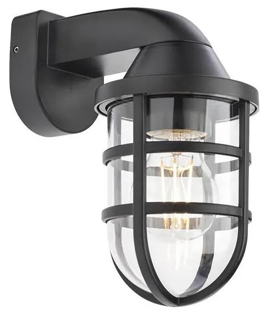 Redo 90207 - Applique da esterno CAGE 1xE27/28W/230V IP44 nero
