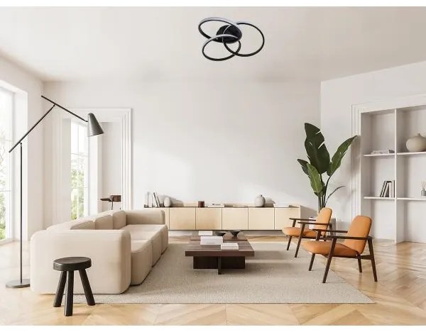 Plafoniera LED dimmerabile LED/70W/230V 3000-6500K nero + telecomando