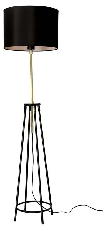 Lampada da terra nera (altezza 154 cm) Tegola - Candellux Lighting