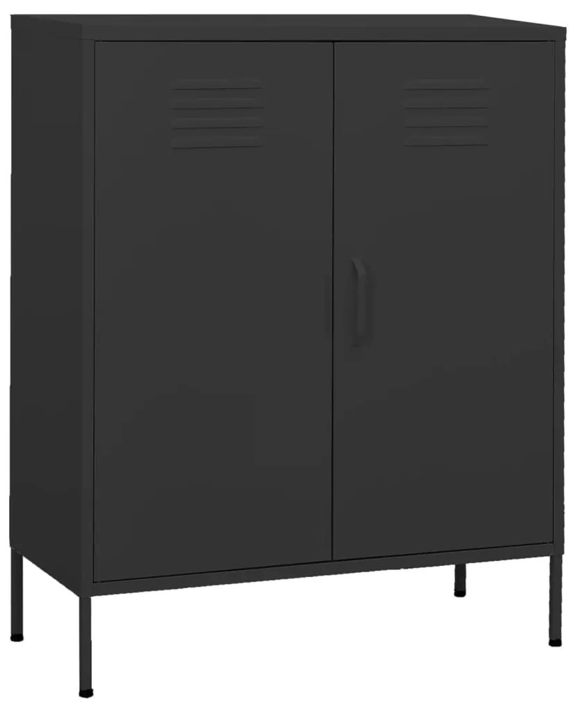 Armadietto Antracite 80x35x101,5 Cm İn Acciaio /