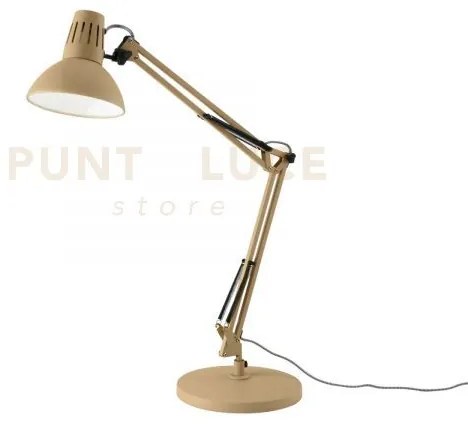 Lampada da scrivania artifex gialla 1 luce attacco e27 23x23x73,8cm...