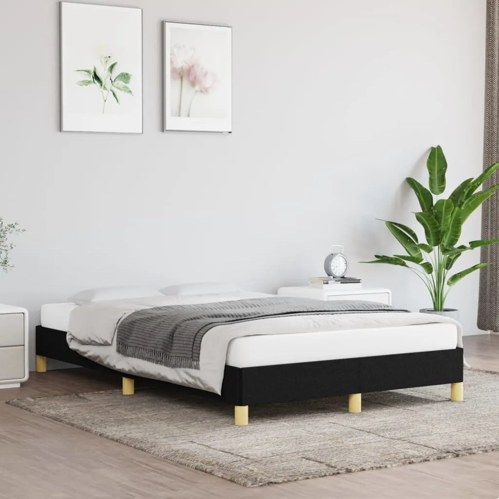 Giroletto Senza Materasso Nero 120x200 Cm Tessuto /