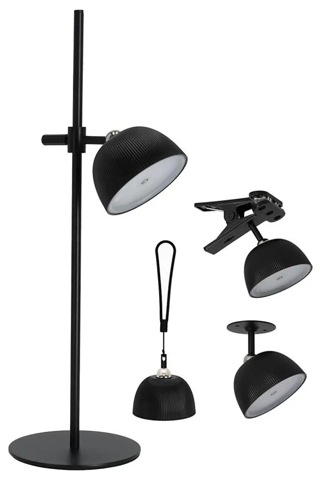 LED Lampada da tavolo ricaricabile dimmerabile LED/3,5W/5V 3000/4000/6500K nero