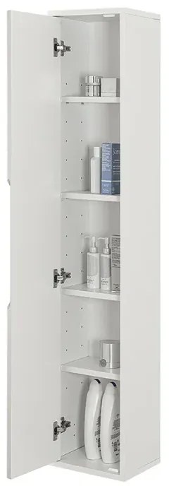 Colonna bagno sospesa h .150 cm Furore tortora con ripiani regolabili