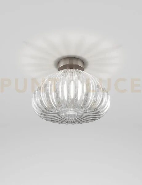 Diamante lampada da soffitto g cristallo e nickel satinato 1 luce a...