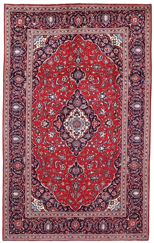 Kashan Tappeto 310 x 190 (Iran) Annodato A Mano