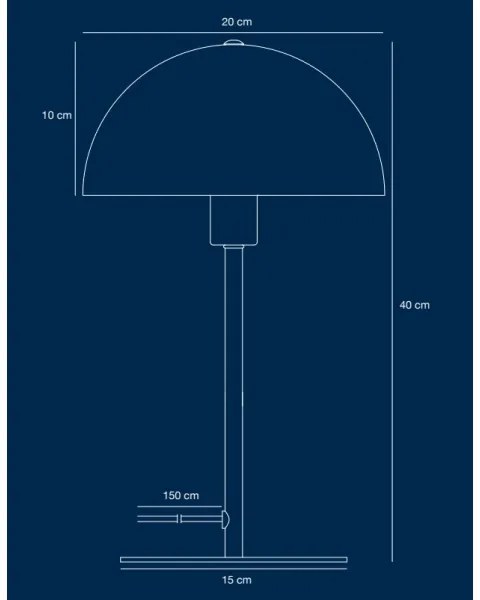 Nordlux - Lampada da tavolo ELLEN 1xE14/40W/230V oro/nero