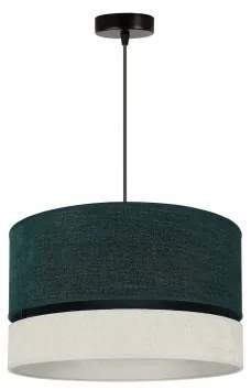 Duolla - Lampadario a sospensione con filo DOUBLE 1xE27/15W/230V diametro 40 cm verde/grigio