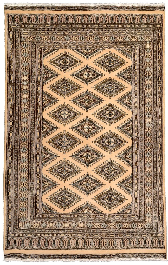 Bokhara Tappeto 120x190 Beige (Pakistan) Annodato A Mano