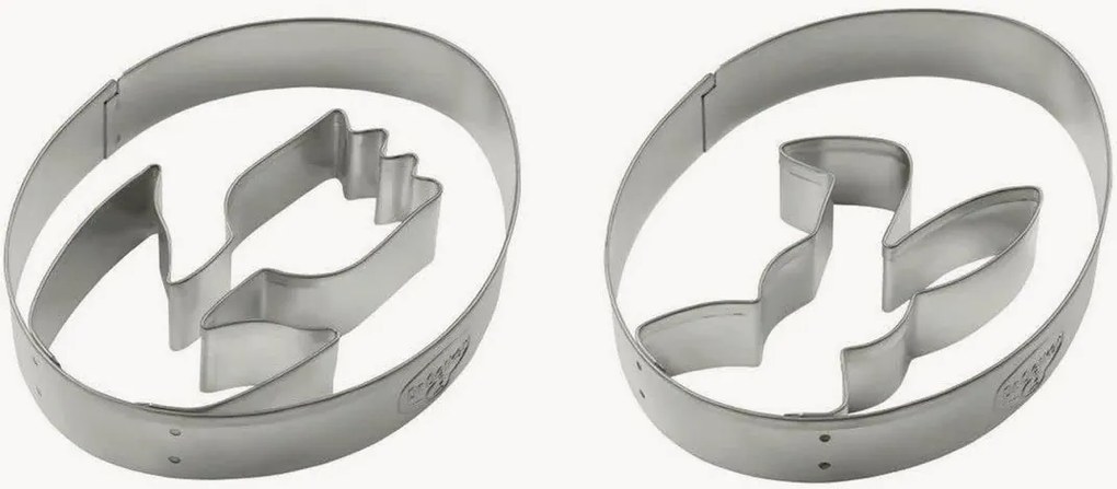 Set 2 tagliabiscotti coniglietto e tulipano