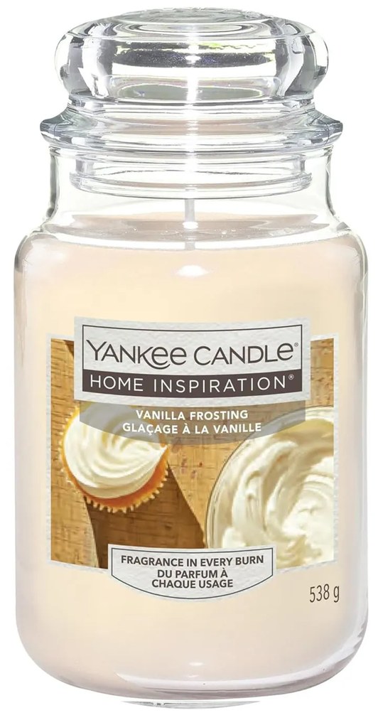 Vanilla Frosting, candela in giara grande Yankee Candle