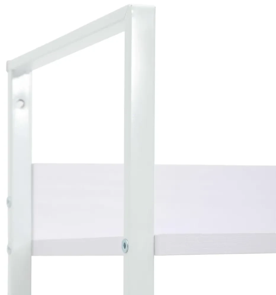 Scaffale libri 5 ripiani bianco 60x27,6x158,5 legno multistrato
